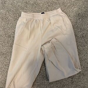 Beige gap sweats